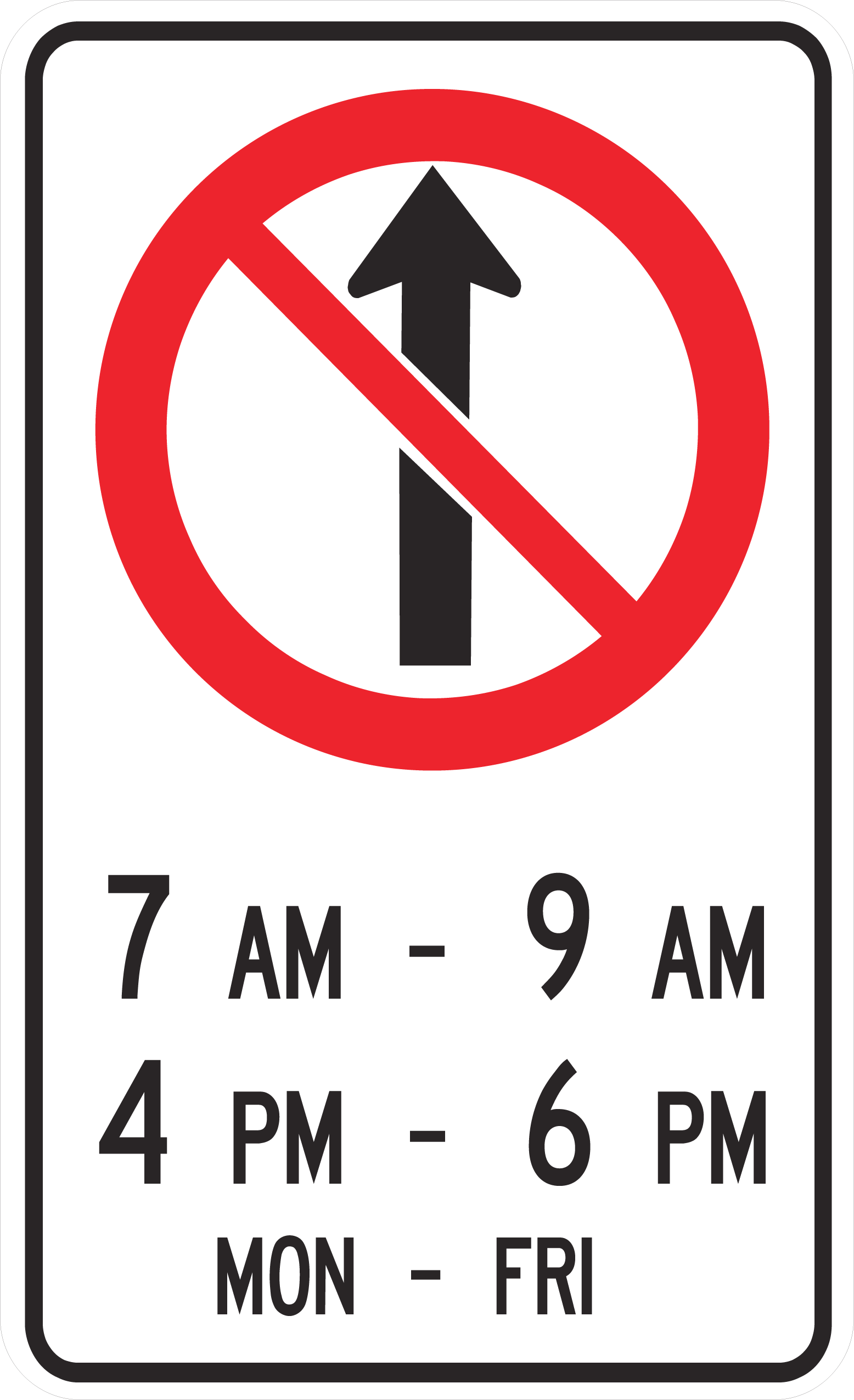 Regulatory Sign 60x90